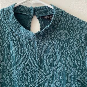 TopShop teal green dress